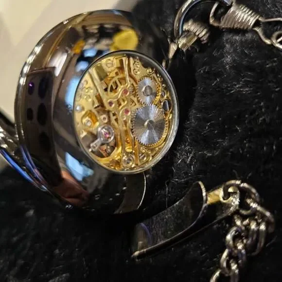 Kronos & Sohne skeleton dial pocket watch.